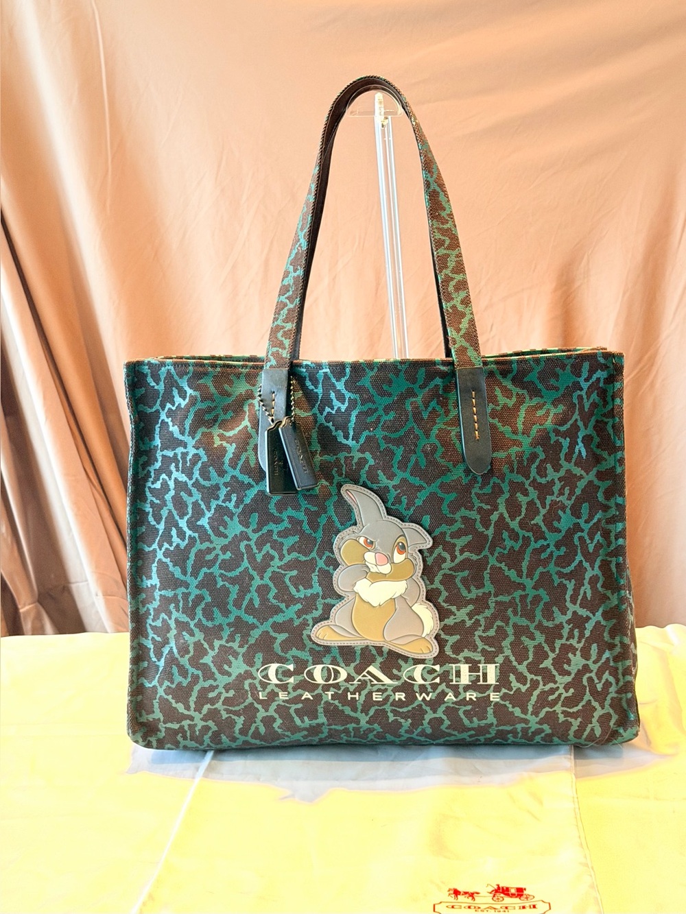 NWOT Rare Collector's Coach Disney x Coach Thumper Tote 42- 69309